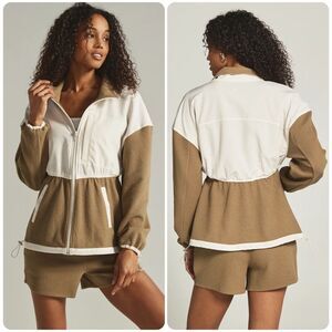 7 Diamonds Restoration Full Zip Jacket in Khaki Combo - XL